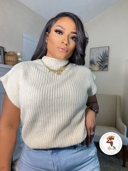 Laina Apricot Knit Top